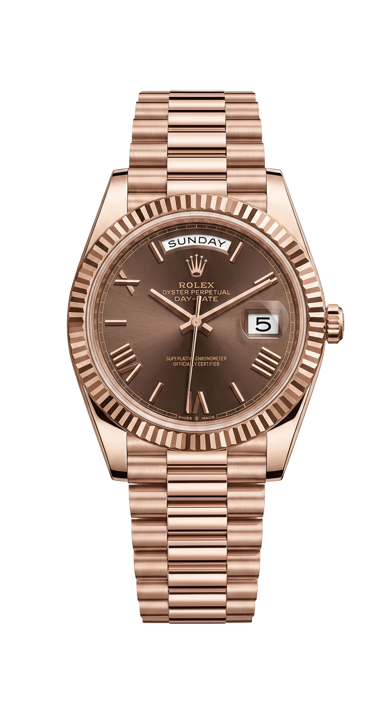 Rolex Day-Date 40 — Everose Chocolate