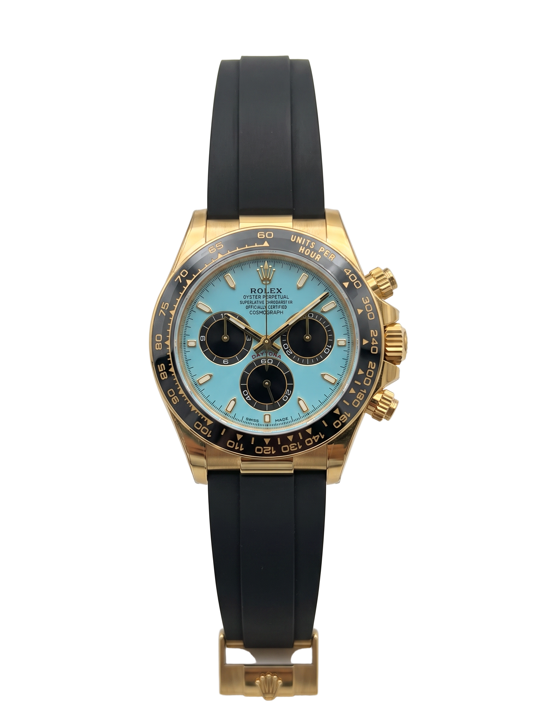 Rolex Cosmograph Daytona — Yellow Gold Turquoise